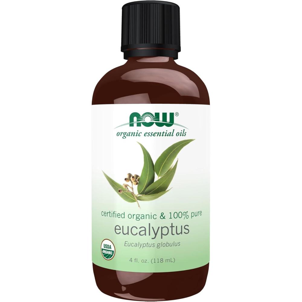 imageNOW Essential Oils Organic Eucalyptus Globulus Oil Clarifying Aromatherapy Scent Steam Distilled 100 Pure Vegan Child Resistant Cap 1Ounce4 Fl Oz Pack of 1