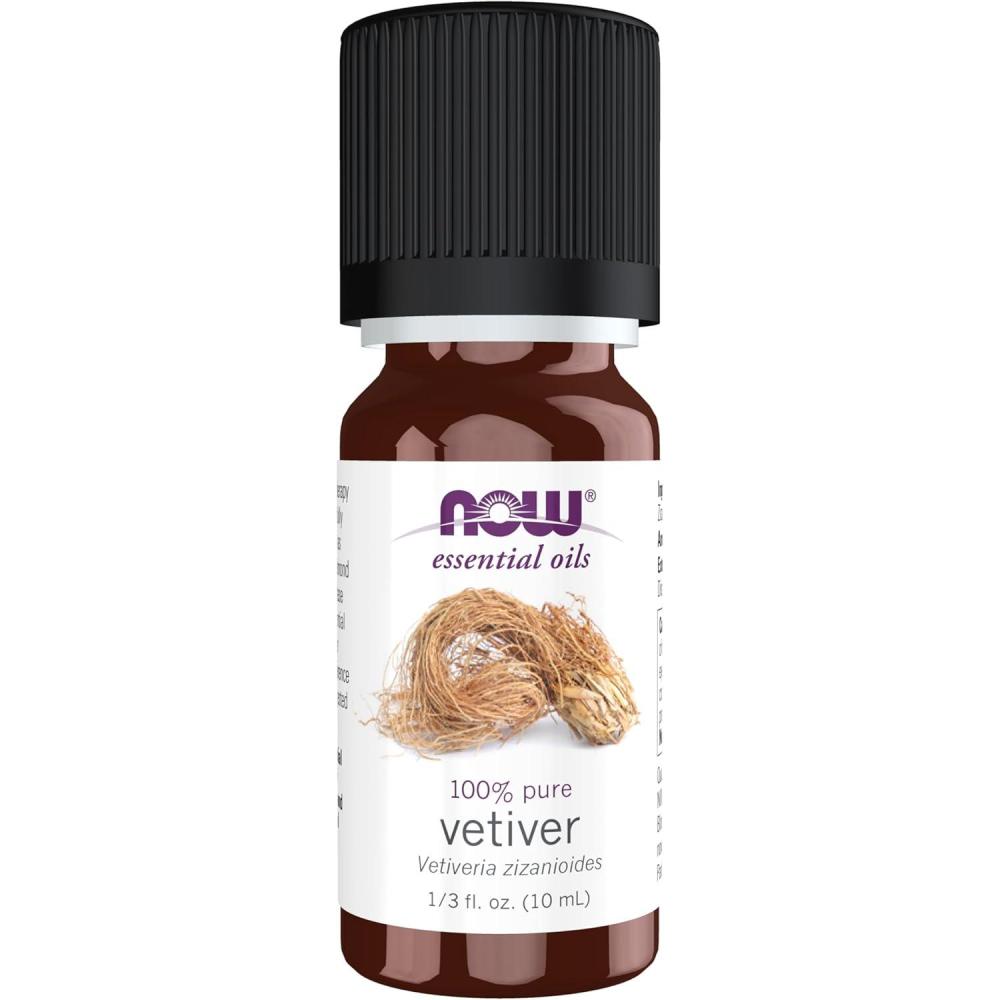 imageNOW Essential Oils Vetiver Oil Woodsy Aromatherapy Scent Steam Distilled 100 Pure Child Resistant Cap 10mL033 Fl Oz Pack of 1