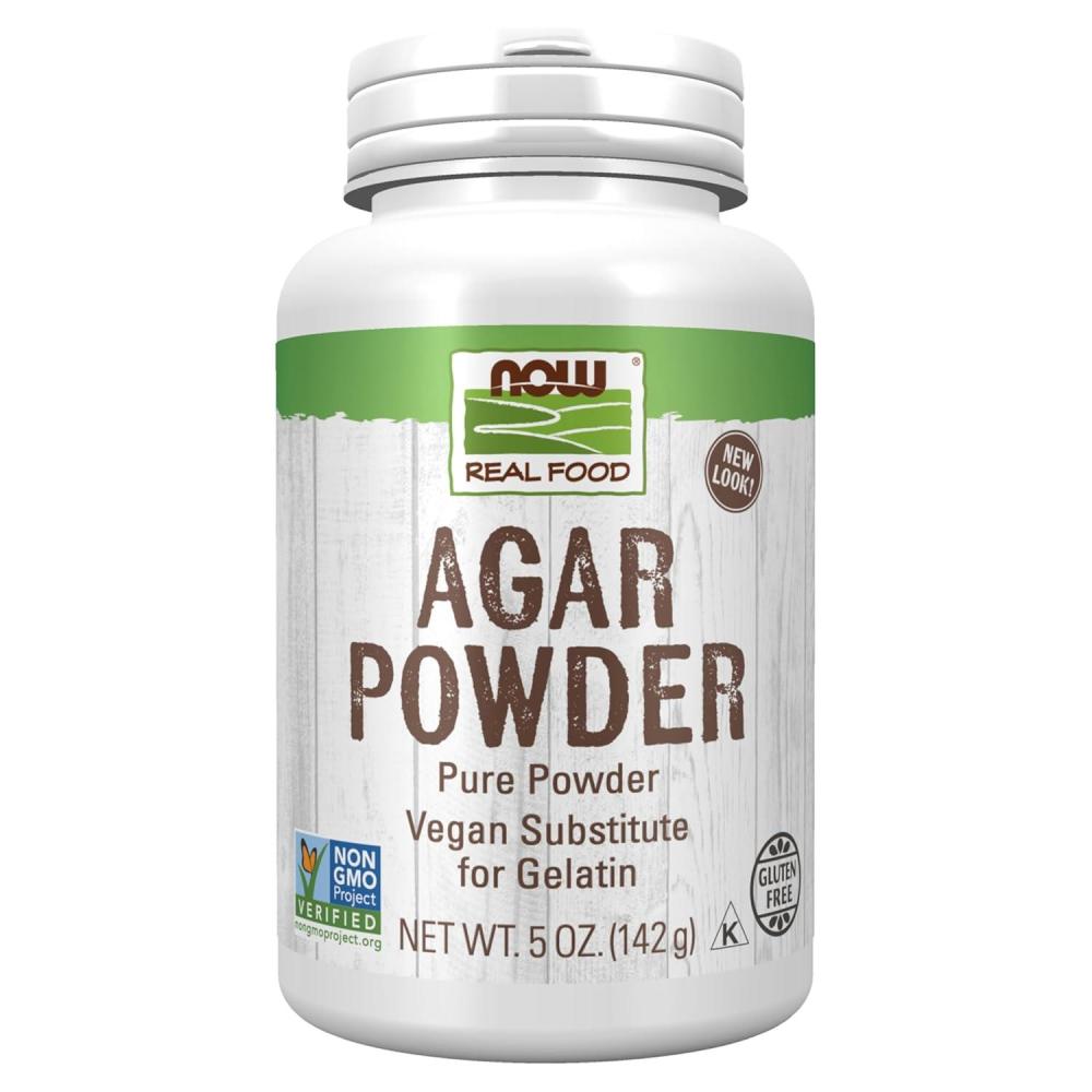 imageNOW Foods Agar Pure Powder Vegetarian Substitute for Gelatin Glutenfree Kosher 2Ounce5 Ounce Pack of 1