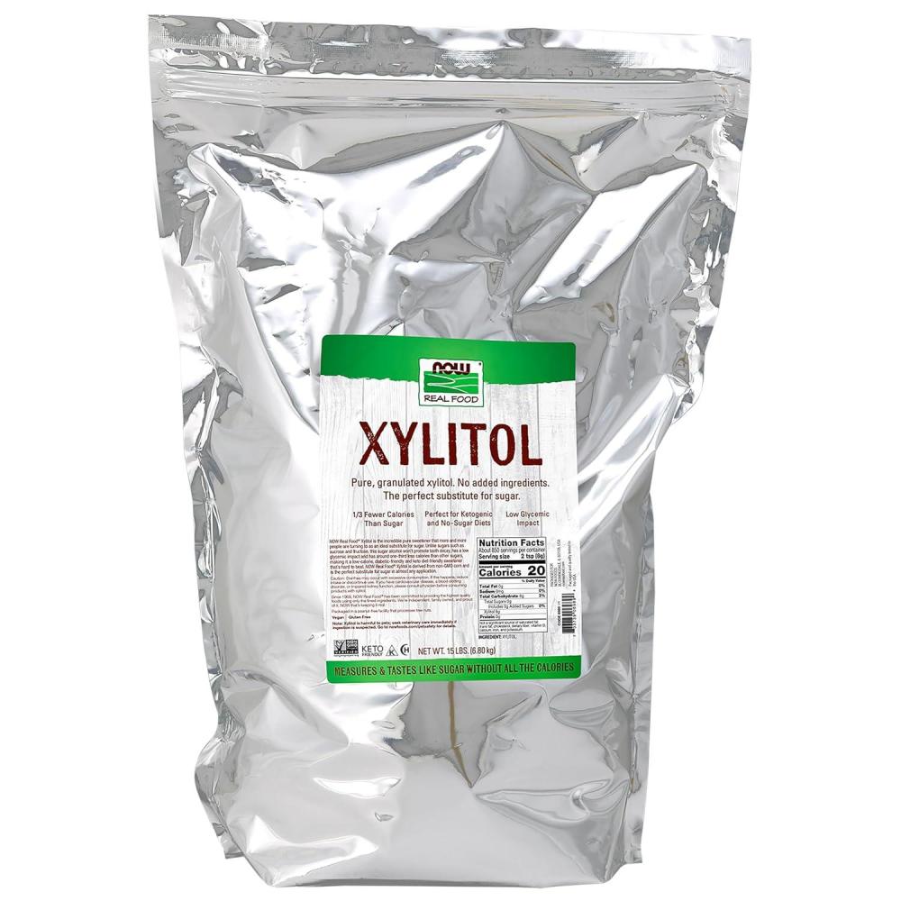 imageNOW Foods Xylitol Pure with No Added Ingredients KetoFriendly Low Glycemic Impact Low Calorie 1Pound Packaging May Vary240 ounce Pack of 1