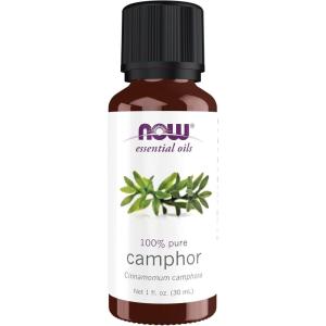 NOW Essential Oils, Camphor Oil, Camphorous Aromatherapy Scent, 100% Pure and Purity Tested, Vegan, Child Resistant Cap, 1-Ounce(1)