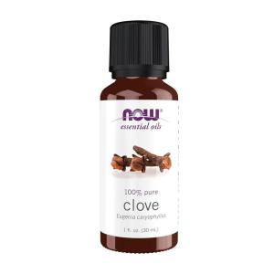 NOW Essential Oils, Clove Oil, Balancing Aromatherapy Scent, Steam Distilled, 100% Pure, Vegan, Child Resistant Cap, 1-Ounce(1 Fl Oz (Pack of 1))