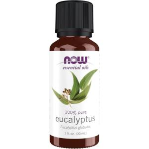 NOW Essential Oils, Eucalyptus Oil, Clarifying Aromatherapy Scent, Steam Distilled, 100% Pure, Vegan, Child Resistant Cap, 1-Ounce