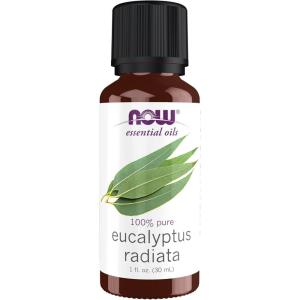 NOW Essential Oils, Eucalyptus Radiata Oil, Revitilizing Aromatherapy Scent, Steam Distilled, 100% Pure, Vegan, Child Resistant Cap, 1-Ounce