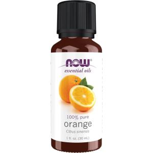 NOW Essential Oils, Orange Oil, Uplifting Aromatherapy Scent, Cold Pressed, 100% Pure, Vegan, Child Resistant Cap, 1-Ounce(1 Fl Oz (Pack of 1))