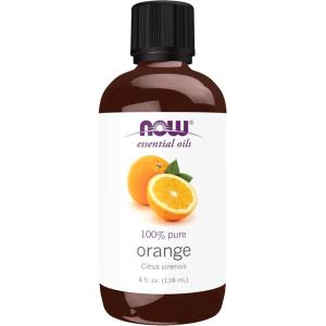 NOW Essential Oils, Orange Oil, Uplifting Aromatherapy Scent, Cold Pressed, 100% Pure, Vegan, Child Resistant Cap, 1-Ounce(4 Fl Oz (Pack of 1))