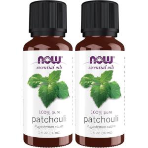 NOW Essential Oils, Patchouli Oil, Earthy Aromatherapy Scent, Steam Distilled, 100% Pure, Vegan, Child Resistant Cap, 1-Ounce(1 Fl Oz (Pack of 2))