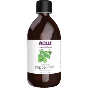 NOW Essential Oils, Peppermint Oil, Invigorating Aromatherapy Scent, Steam Distilled, 100% Pure, Vegan, Child Resistant Cap, 1-Ounce(16 Fl Oz (Pack of 1))