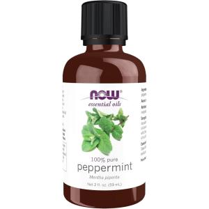 NOW Essential Oils, Peppermint Oil, Invigorating Aromatherapy Scent, Steam Distilled, 100% Pure, Vegan, Child Resistant Cap, 1-Ounce(2 Fl Oz (Pack of 1))