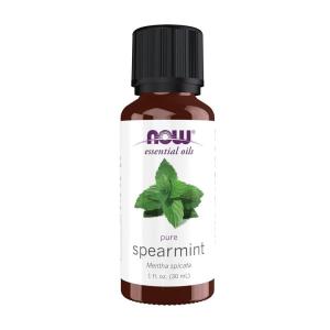 NOW Essential Oils, Spearmint Oil, Stimulating Aromatherapy Scent, Steam Distilled, 100% Pure, Vegan, Child Resistant Cap, 1-Ounce(1 Fl Oz (Pack of 1))