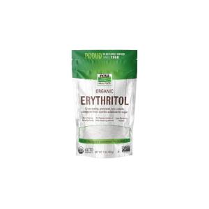 NOW Foods, Organic Erythritol, Pleasant Sweetner for Reduced-Calorie and Sugar-Free Recipes, Zero-Calorie, Low Glycemic Impact, 1-Pound (Packaging May Vary)(16 Ounce (Pack of 1))