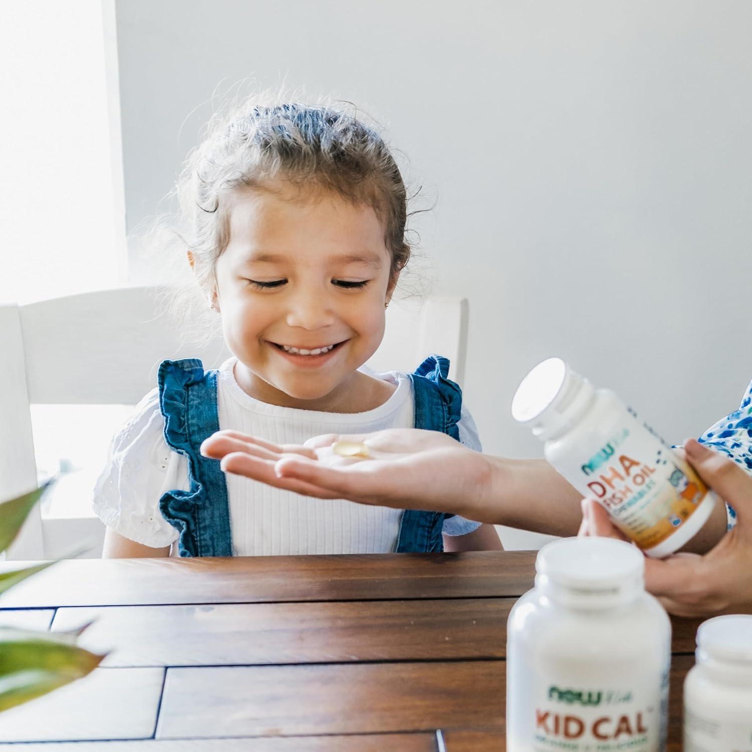 imageNOW Foods Supplements DHA Kids 100 mg Supports Brain Health Fruit Flavor 60 Chewable Softgels packaging may vary