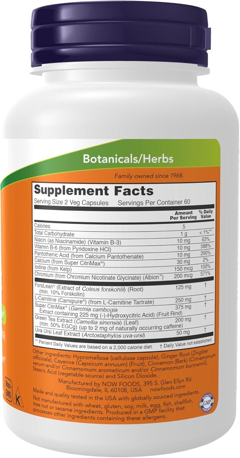 imageNOW Foods Supplements Diet Support with ForsLean Coleus forskohlii 120 Veg Capsules