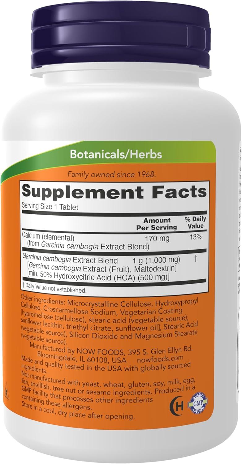 imageNOW Foods Supplements Garcinia Garcinia Cambogia 1000 mg Healthy MetabolismWeight Loss 120 Tablets