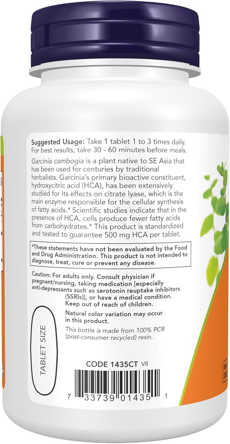 imageNOW Foods Supplements Garcinia Garcinia Cambogia 1000 mg Healthy MetabolismWeight Loss 120 Tablets