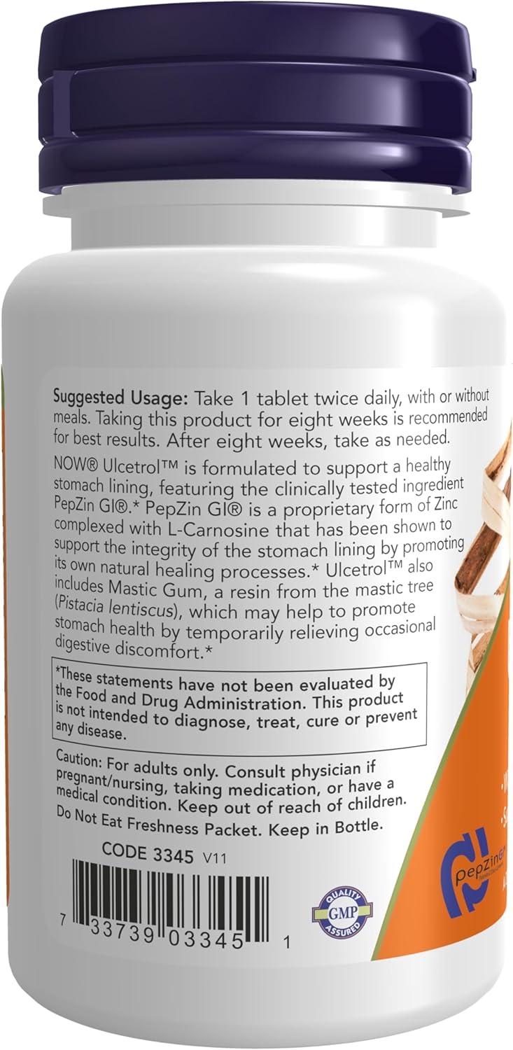 imageNOW Foods Supplements Ulcetrol Digestive Health With PepZin GI amp Mastic Gum Supports Gastric Health 60 Tablets