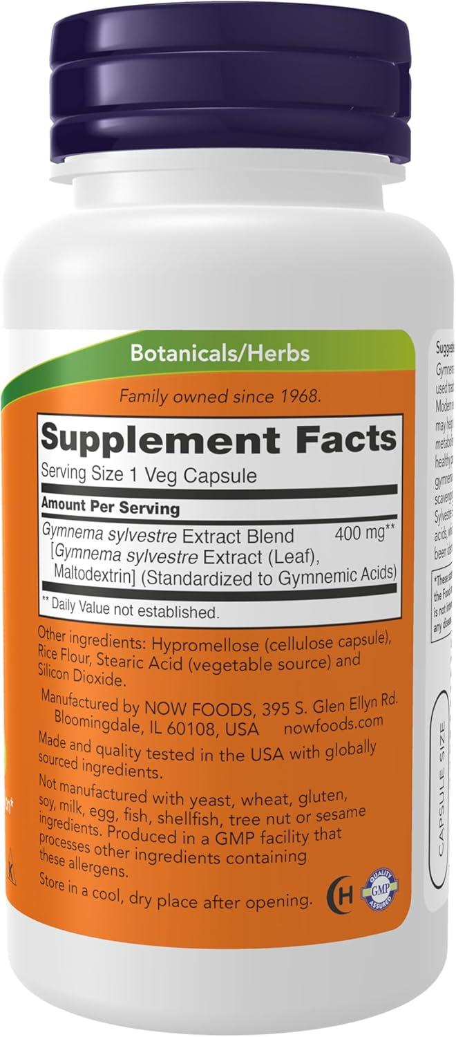 imageNOW Supplements Gymnema Sylvestre 400 mg Supports Glucose Metabolism 90 Veg Capsules Rice Flour Magnesium Stearate Silicon Dioxide