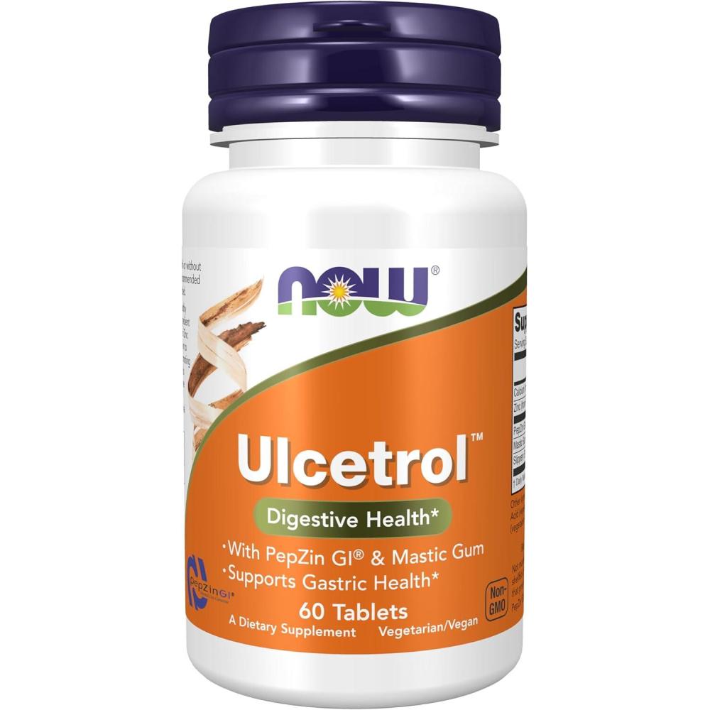 imageNOW Foods Supplements Ulcetrol Digestive Health With PepZin GI amp Mastic Gum Supports Gastric Health 60 Tablets