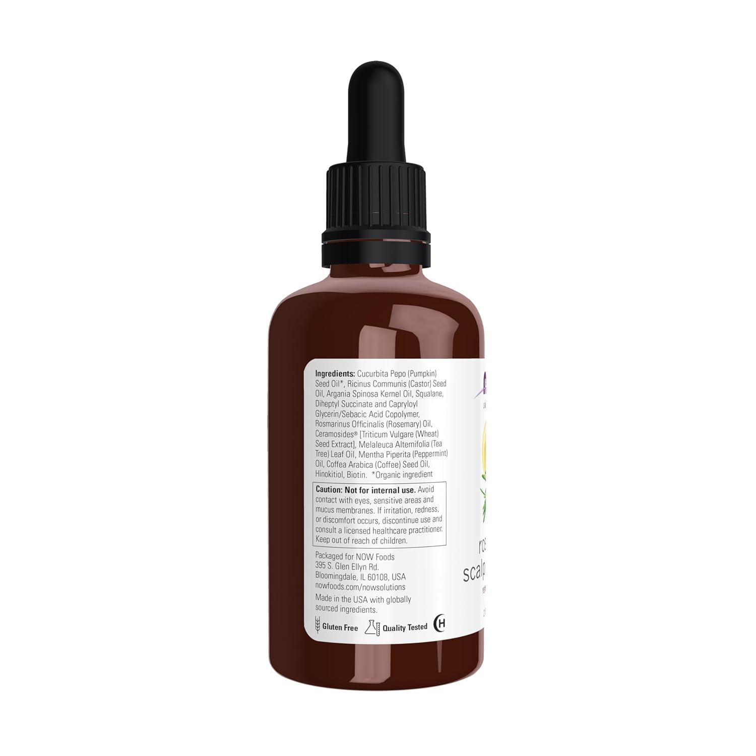 imageNOW Solutions Rosemary Scalp and Hair Oil with Biotin Pumpkin Seed and Argan Oils PreWash or LeaveIn Scalp Treatment 2 fl oz