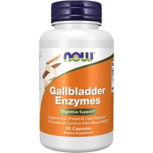 Now Foods Gallbladder Enzymes, Digestive Support*, 90 Capsules – with Ox Bile & Pancreatin, Supports Fat, Protein & Carb Digestion*, Promotes GI Comfort After Heavy Meals*