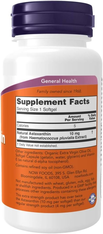 imageNOW Foods Astaxanthin 10mg 60 SoftGels 2 Pack