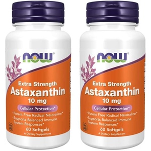 NOW Foods Astaxanthin 10mg 60 SoftGels (2 Pack)